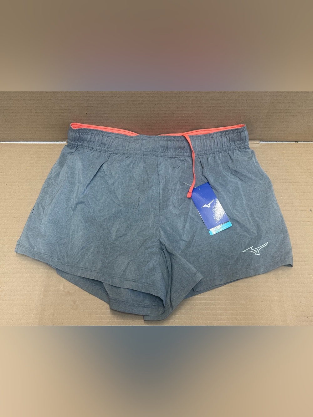 New Mizuno Women Gray Athletic Shorts